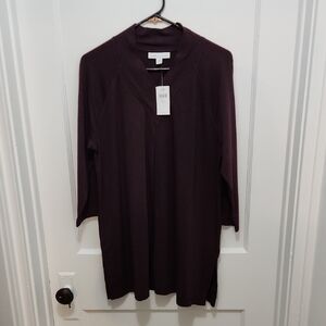 NWT J. Jill Pure Jill Affinity French Terry Tunic Top Size Medium